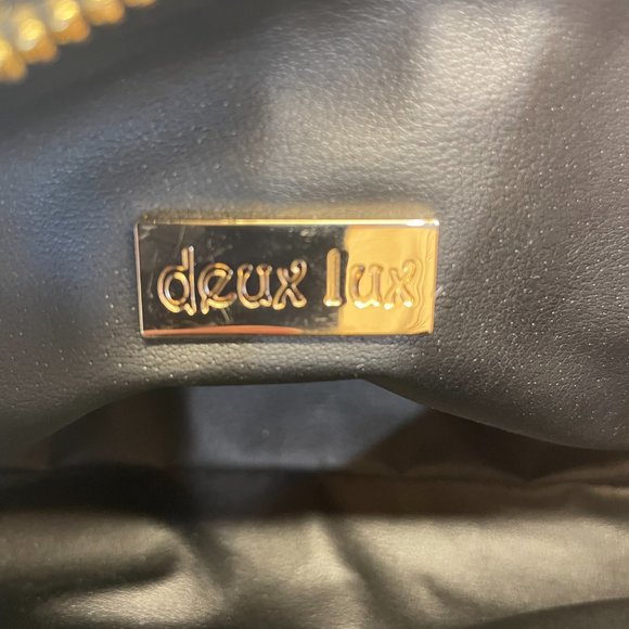 Deux Lux Gold‎ Sequin Pouch, NWT - Picture 6 of 8